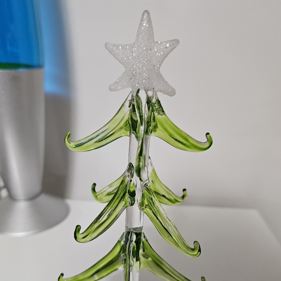 Hand Blown Glass Christmas Tree - Picture 5 of 6